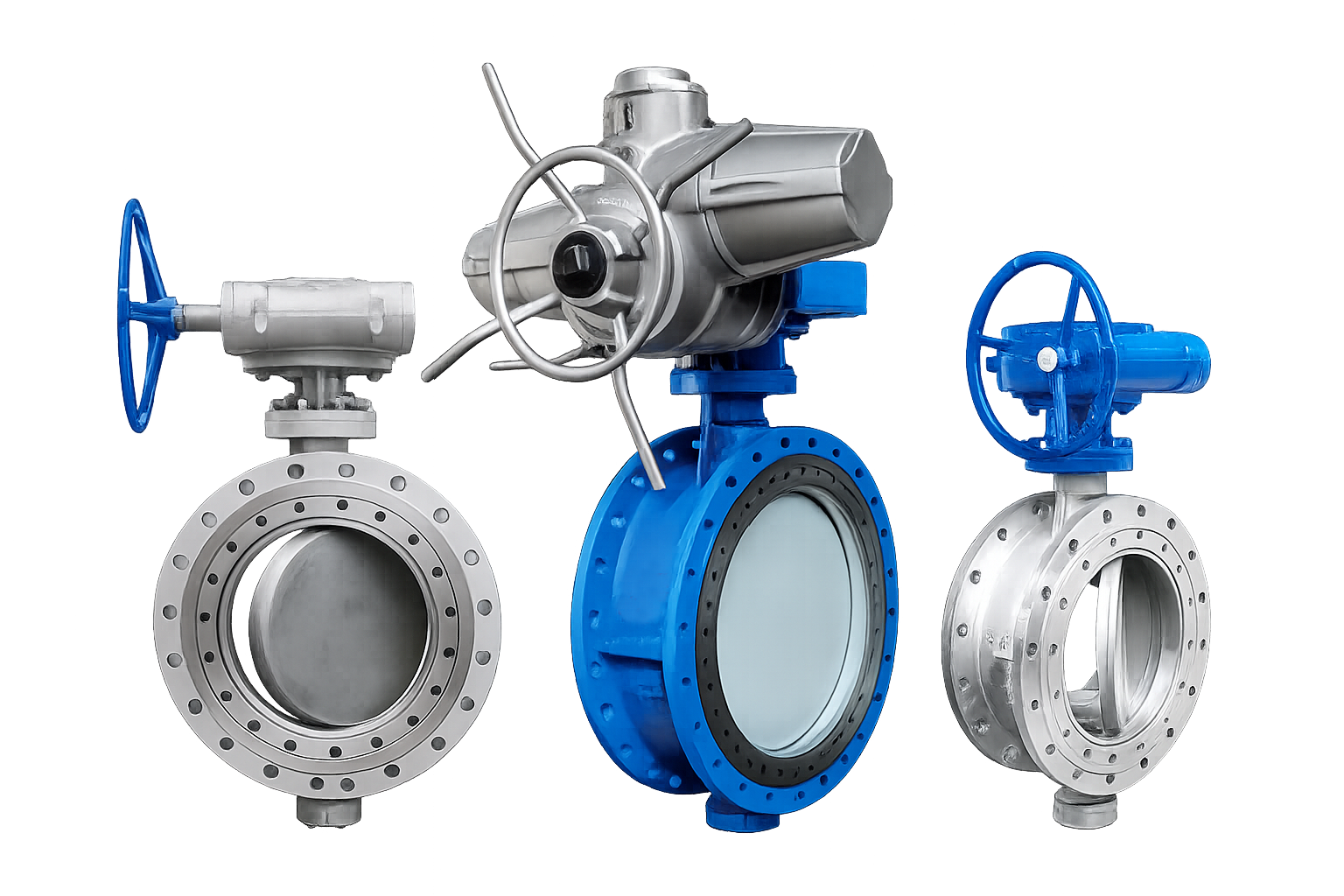 Double eccentric metal seated butterfly valve product photo